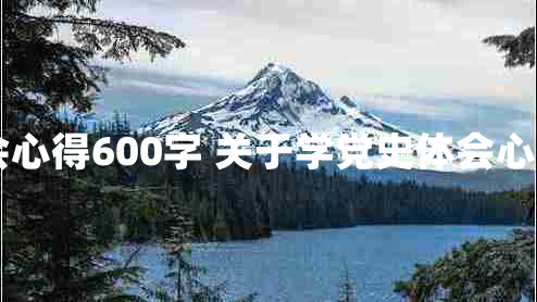 2021学党史体会心得600字 关于学党史体会心得讲话最新13篇