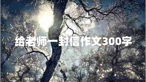 给老师一封信作文300字