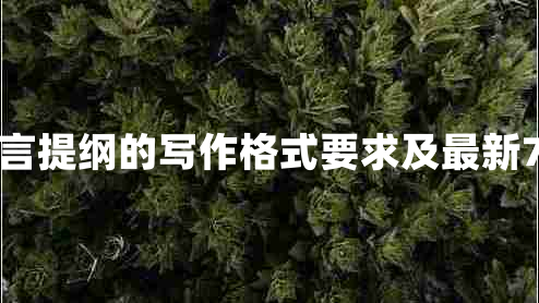 发言提纲的写作格式要求及最新7篇