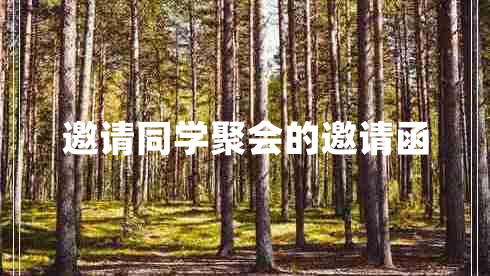 邀请同学聚会的邀请函